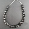Spinello Nero Naturale Perline Forma Cubetti Sfaccettato a Mano 07-10mm